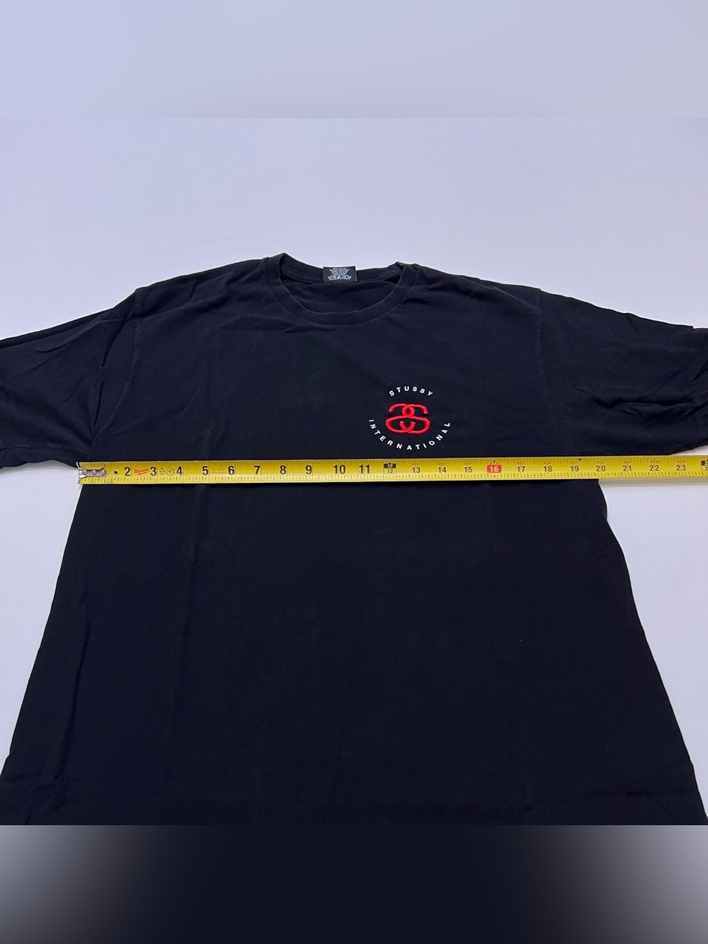 Y2K Stussy Embroidered Logo Skate Tee Shirt Sz Large Short Sleeve Streetwear - Picture 5 of 6